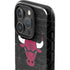 NBA Chicago Bulls Black Distressed iPhone 16 Pro Impact Case